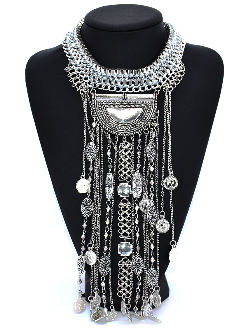 Ethnic Fashion Co In - Classic Boho Ethnic Statement Long Tassel