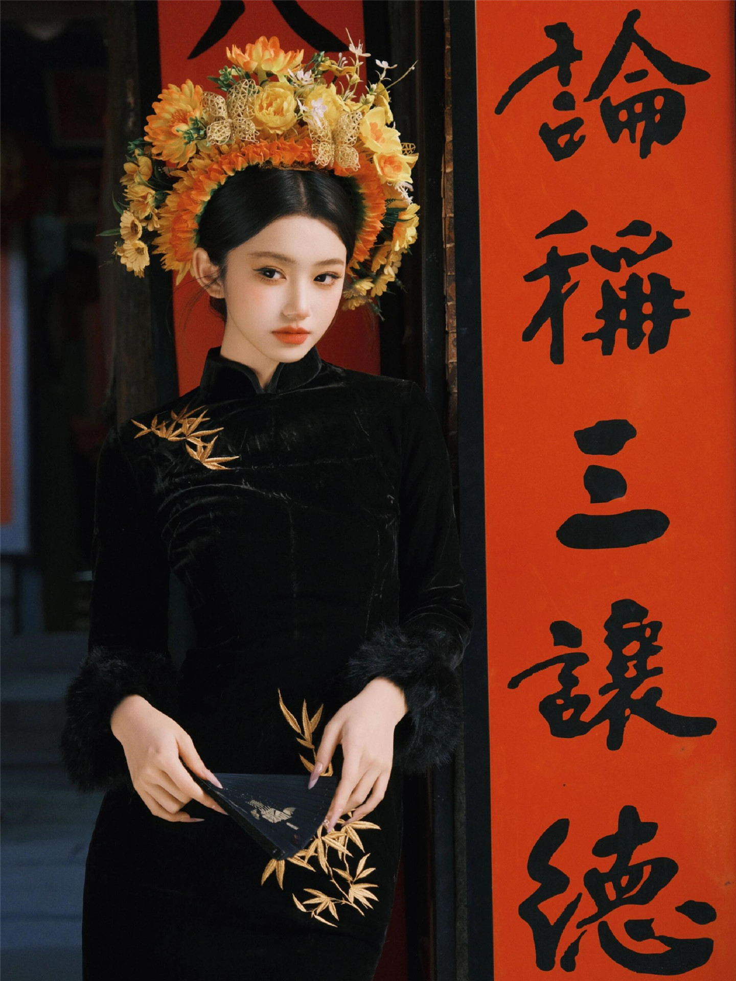 Ethnic Fashion Shoot - Elegant Black Photography Costume Women's New