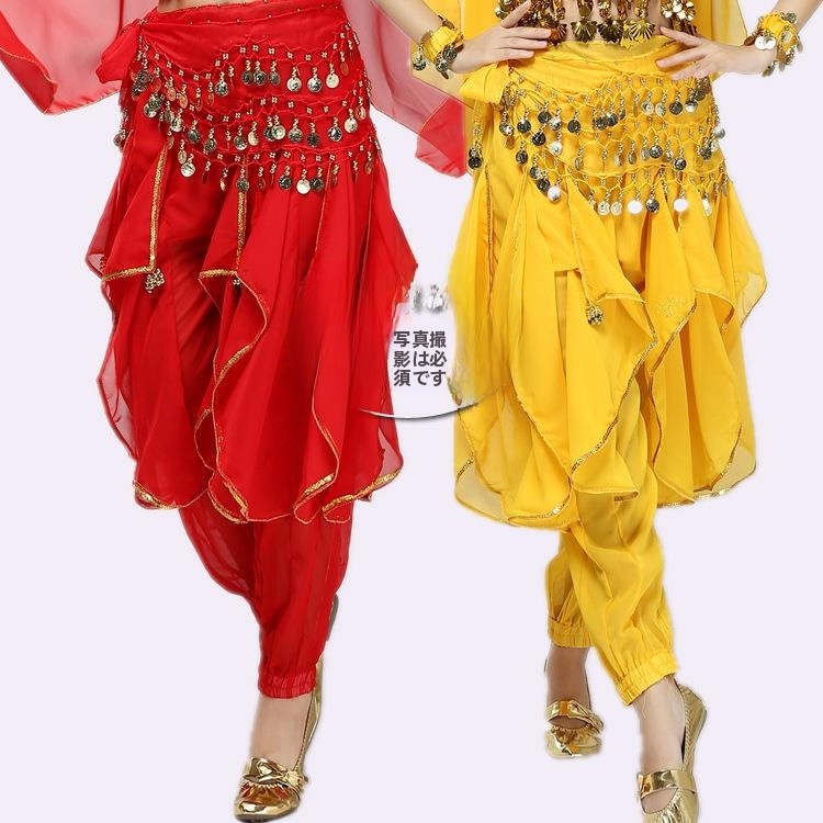 Ethnic Wear - Belly Dance Skirted Trousers Halloween Performance