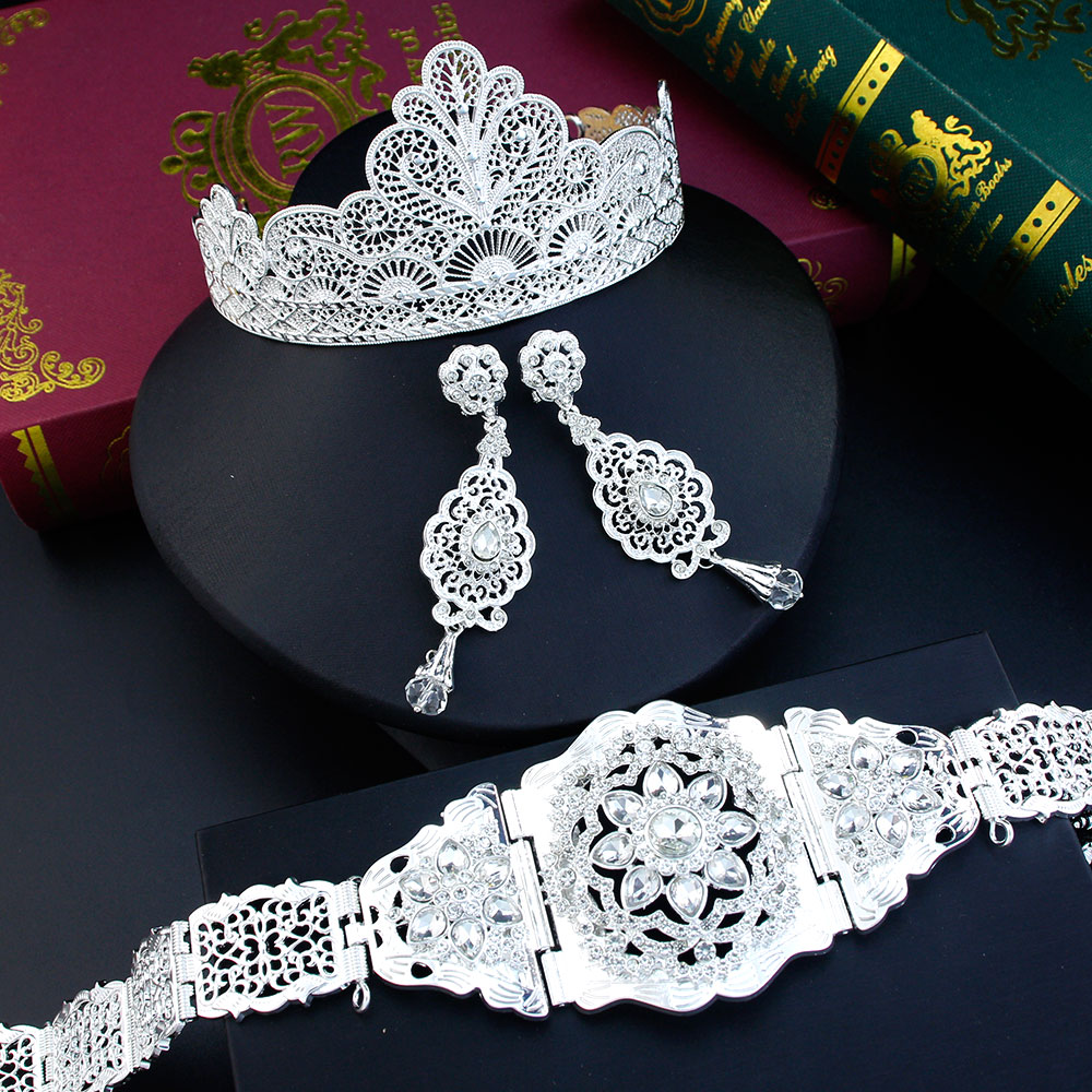 Ethnic Chic Fashion - Sunspicems Chic Silver Color Algeria Bride