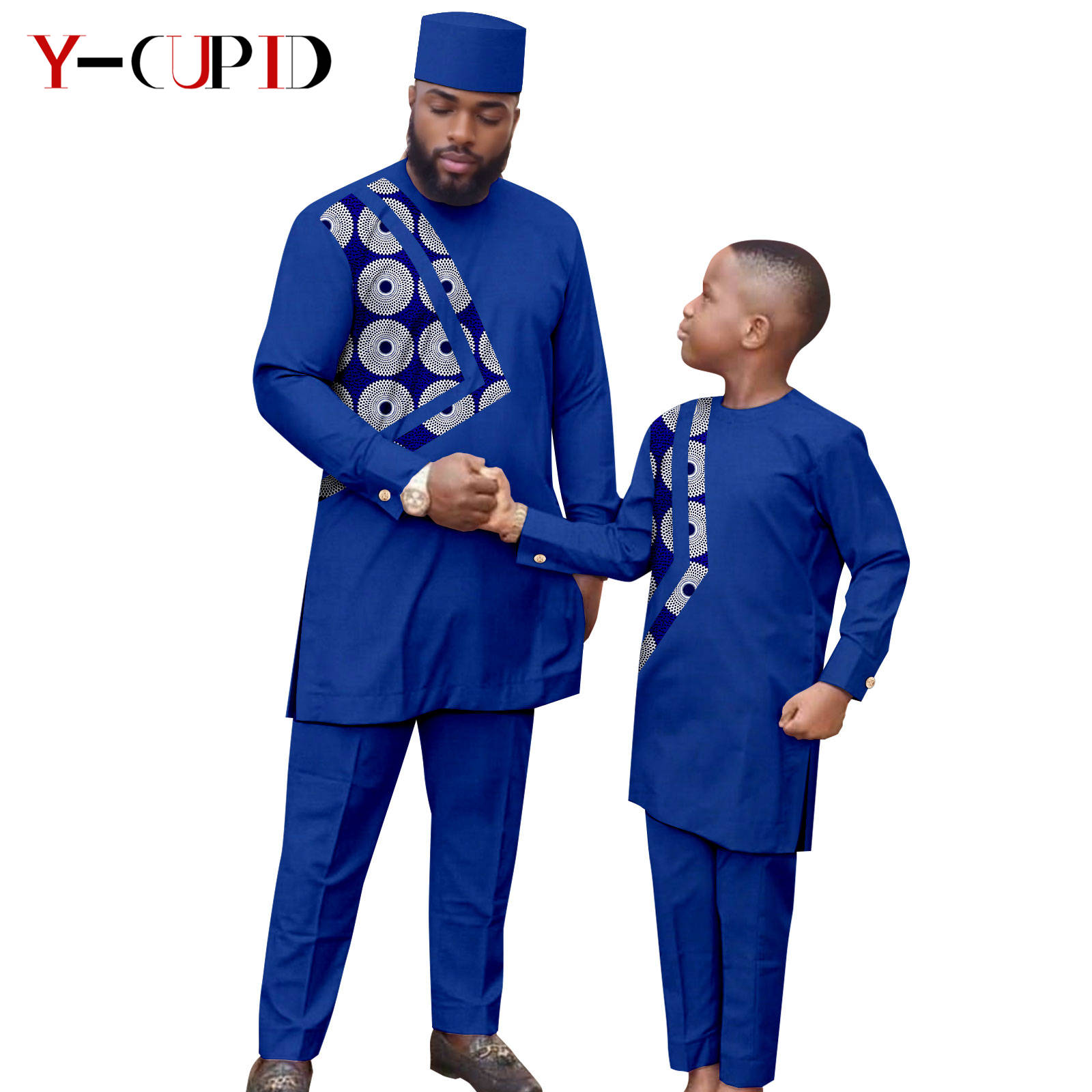 Dashiki Shirt Men - African Patchwork Clothes for Men Muslim