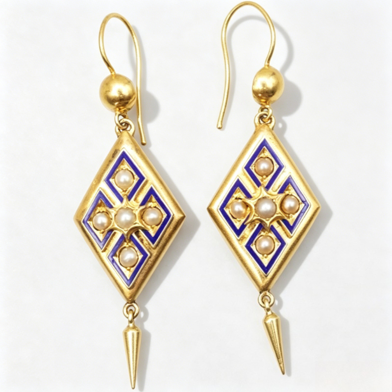 Ethnic Chic Fashion - Elegant Ethnic Style Imitation Pearl Enamel
