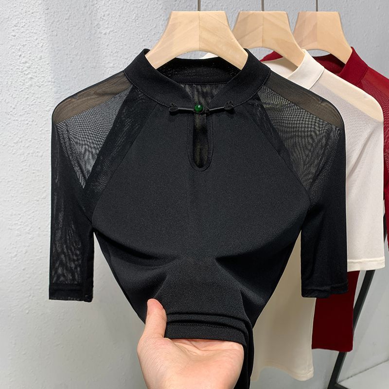 Ethnic Style Mesh Short-sleeve – Ethnic Chic Fashion recenzja i cena