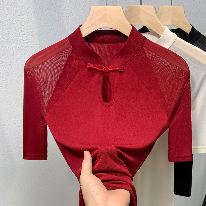 Ethnic Style Mesh Short-sleeve – Ethnic Chic Fashion recenzja i cena
