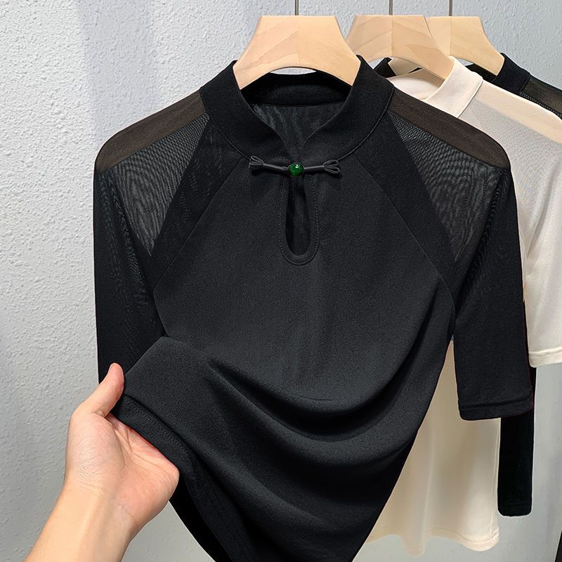 Ethnic Style Mesh Short-sleeve – Ethnic Chic Fashion recenzja i cena