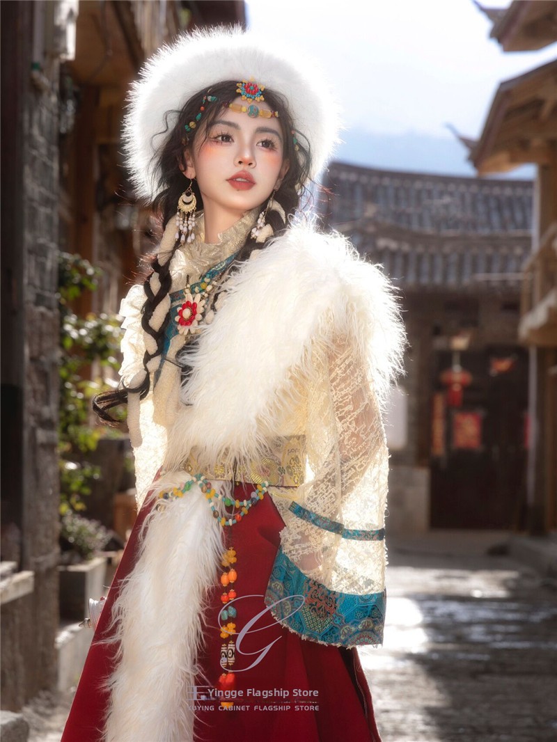 Tibetan Ethnic Women's New Sty – Ethnic Fashion Photography recenzja i cena