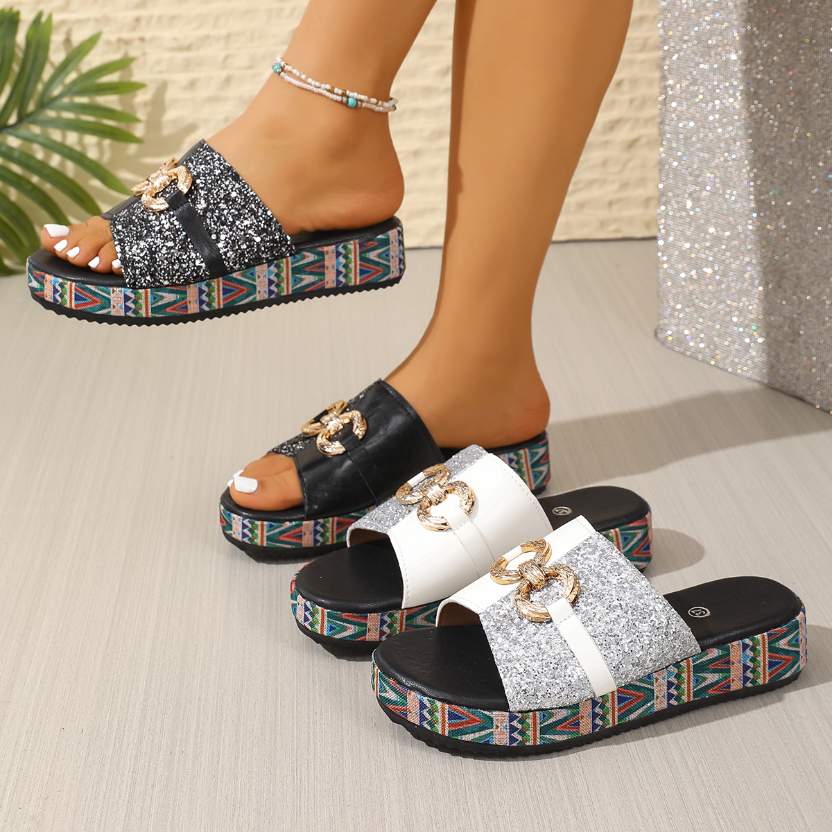 2026 New Thick-Soled Mule Slip – Ethnic Wear recenzja i cena
