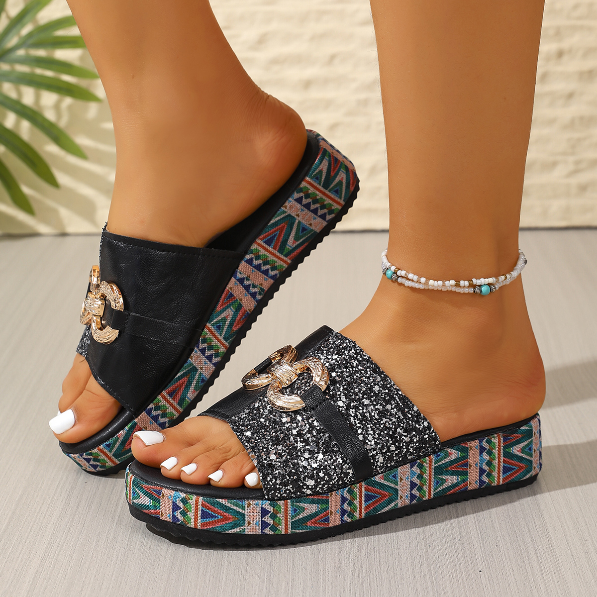 2026 New Thick-Soled Mule Slip – Ethnic Wear recenzja i cena