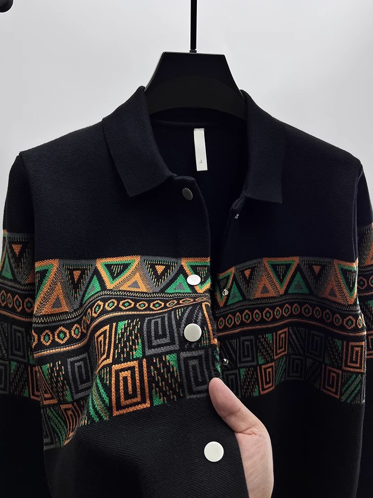 Fashionable Men's Knitted Card – Urban Ethnic Fashion recenzja i cena