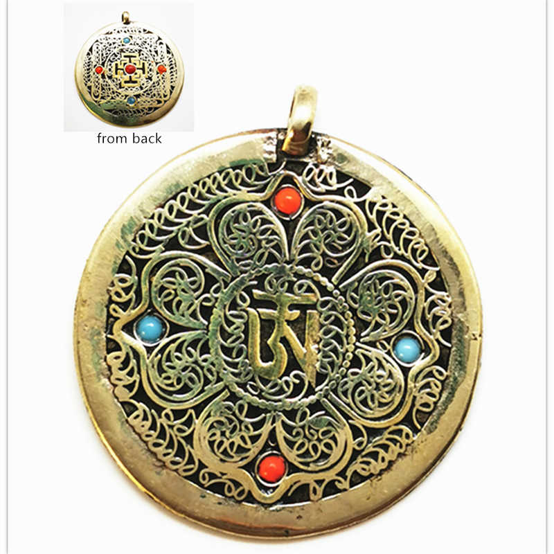 Tibetan OM Mantras Amulet Copp – Ethnic Fashion Com recenzja i cena