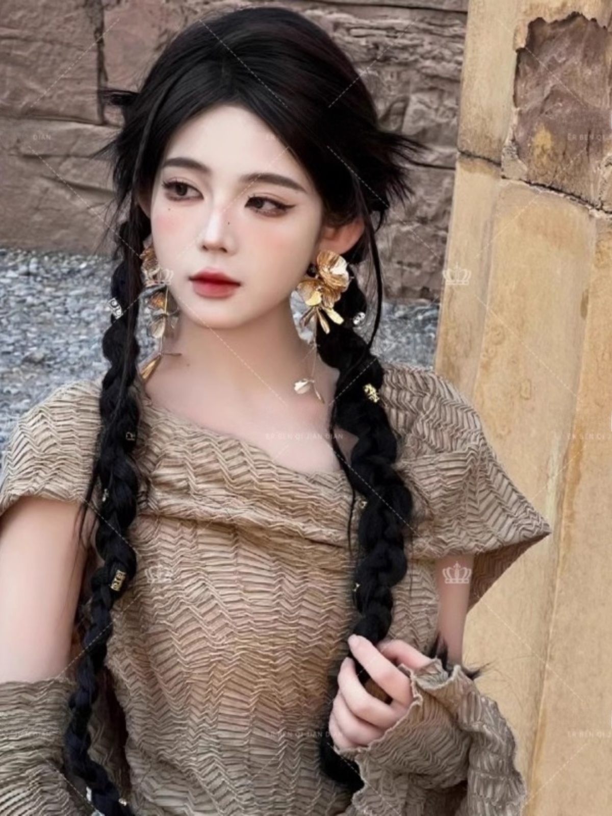 Desert  Themed Long Dress Wome – Ethnic Fashion Photography recenzja i cena