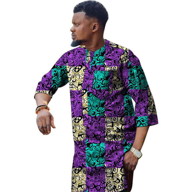 Nigerian Fashion Men's Shirt 3 – Dashiki Shirt Men recenzja i cena
