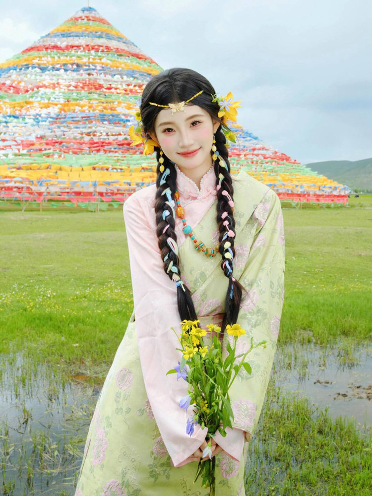New Green 2026 Tibetan Ethnic  – Ethnic Fashion Photography recenzja i cena