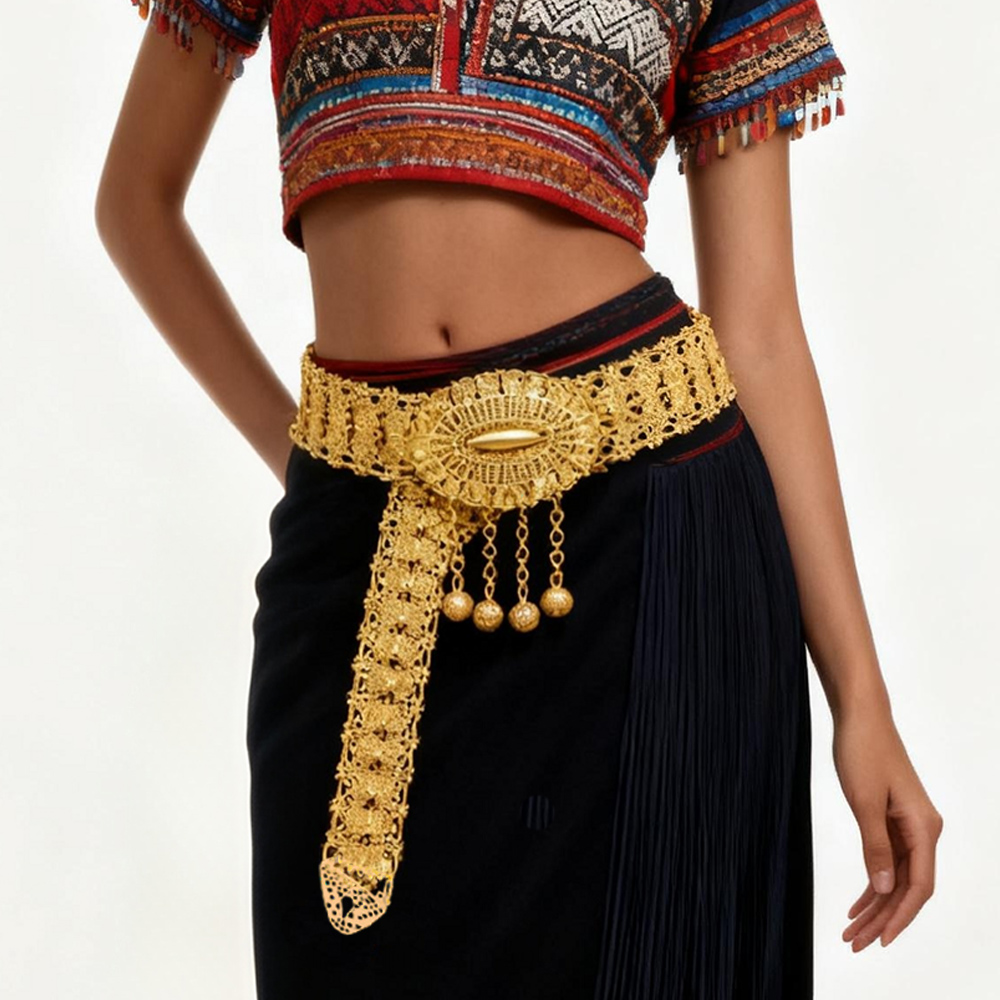 Golden Alloy Carved Hollow Geo – Ethnic Fashion Co In recenzja i cena