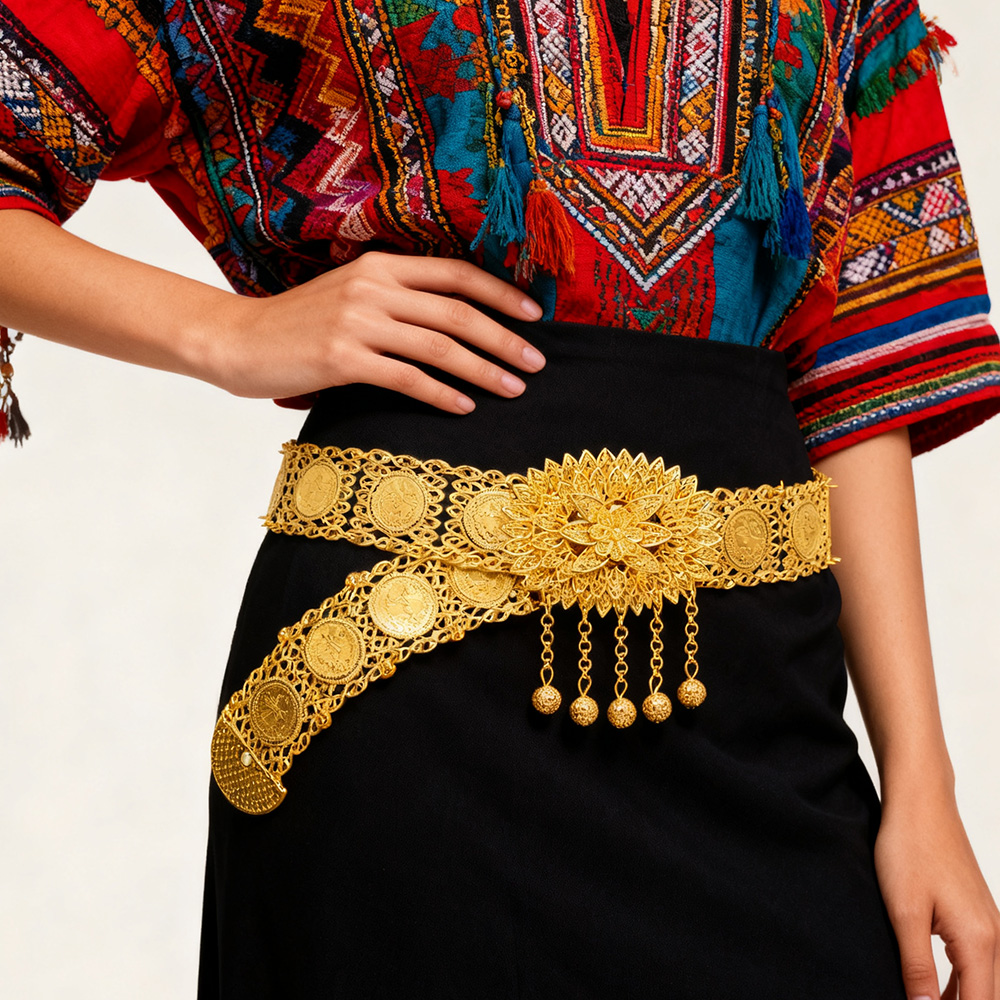 Golden Alloy Carved Hollow Geo – Ethnic Fashion Co In recenzja i cena