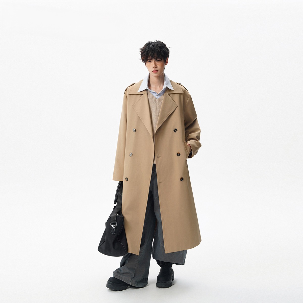 Trench Grey Coat Mens World Va – Ethnic Fashion World recenzja i cena