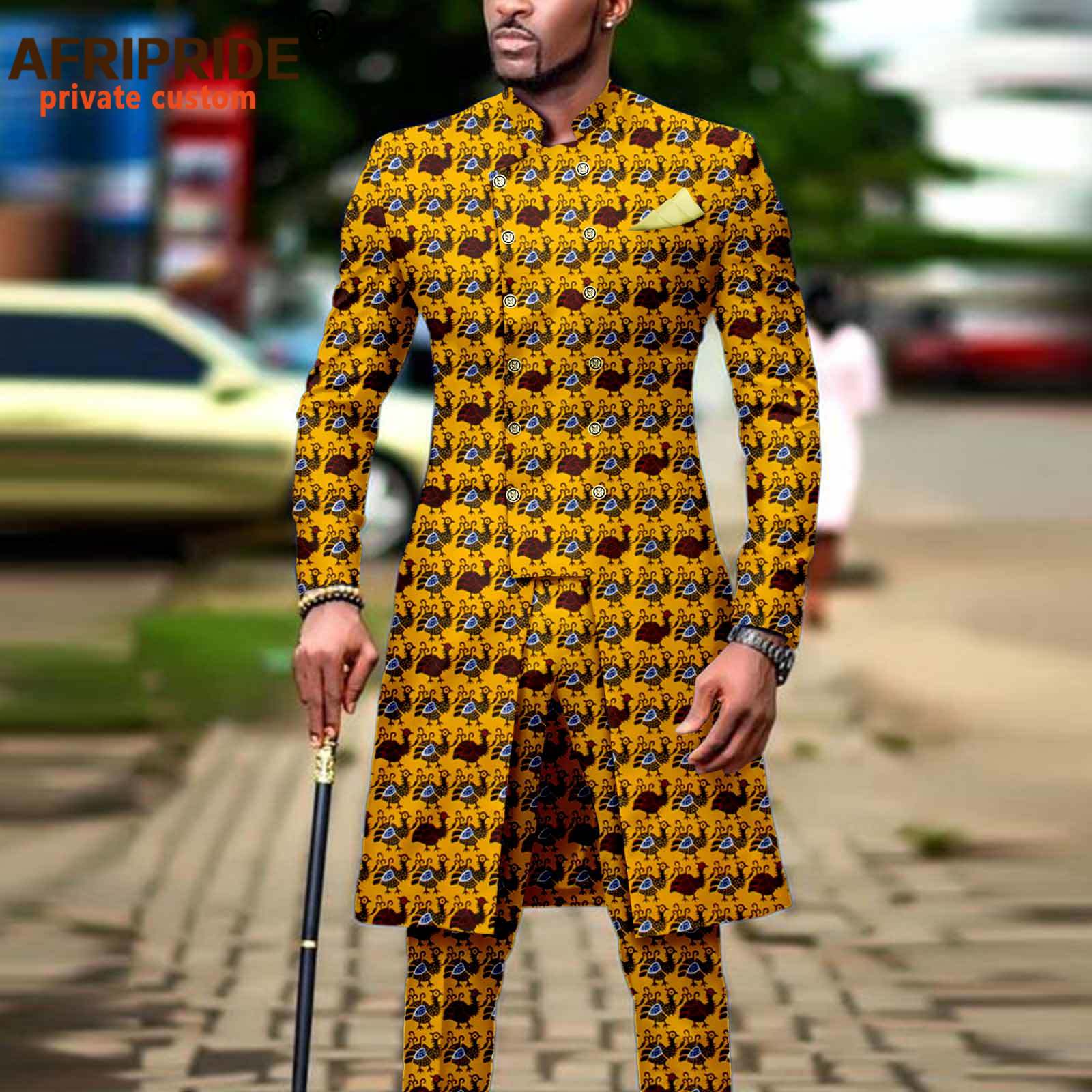 Men`s Suit African Clothing Da – African Ankara Print recenzja i cena