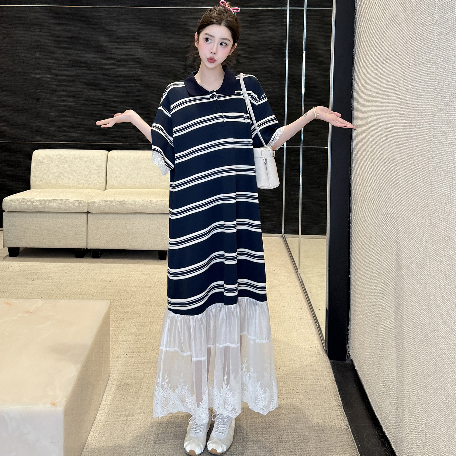 New 2026 Summer Lace Collar Dr – Ethnic Wear recenzja i cena