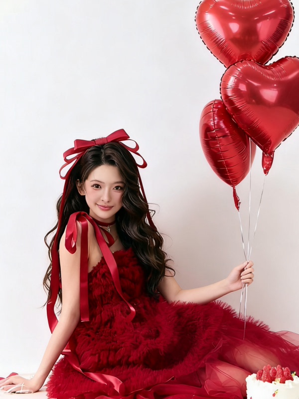 Red Tulle Skirt Artistic Birth – Ethnic Fashion Photography recenzja i cena