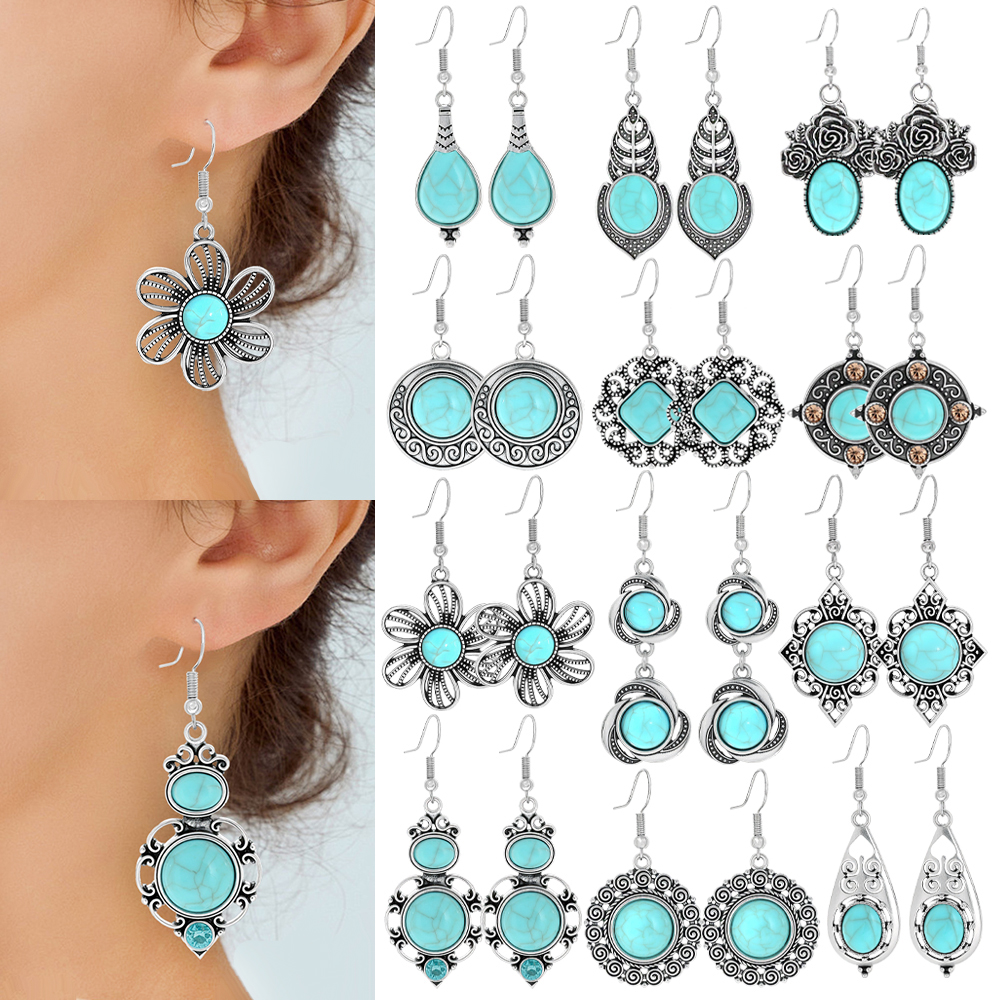 Ethnic Style Drop Earrings wit – Ethnic Chic Fashion recenzja i cena