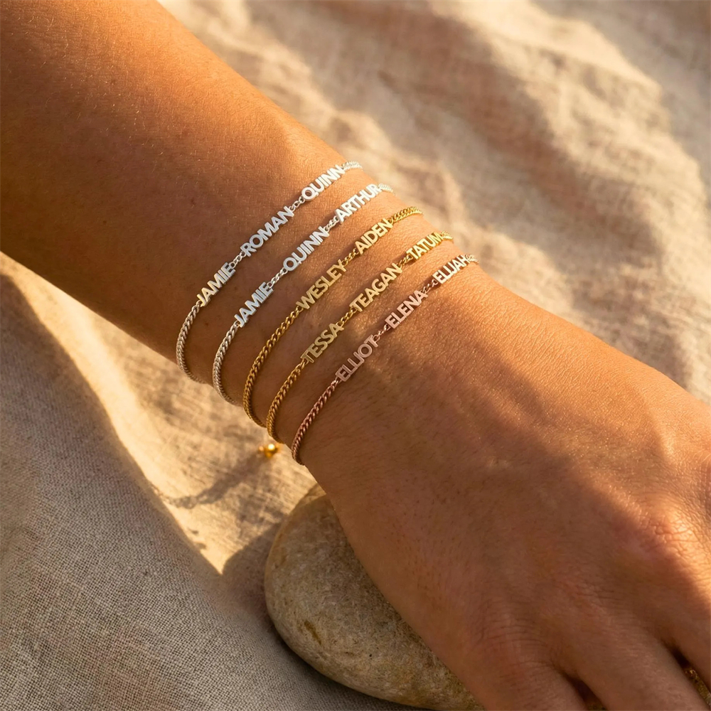Custom 1-5 Nameplate Bracelet  – Ethnic Fashion Meaning recenzja i cena