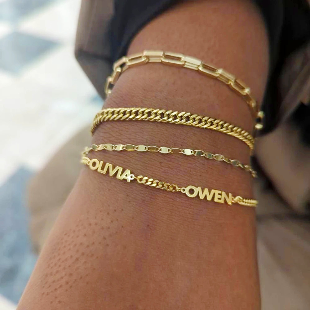 Custom 1-5 Nameplate Bracelet  – Ethnic Fashion Meaning recenzja i cena