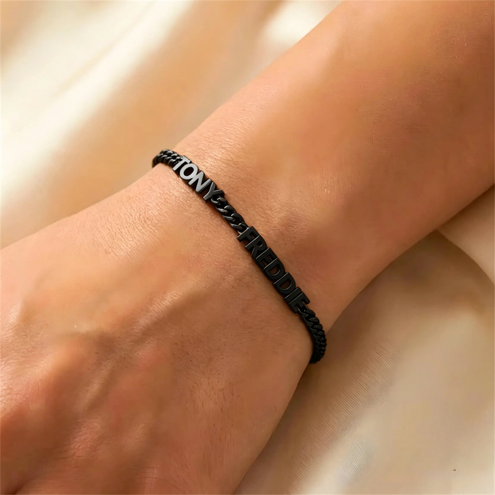 Custom 1-5 Nameplate Bracelet  – Ethnic Fashion Meaning recenzja i cena