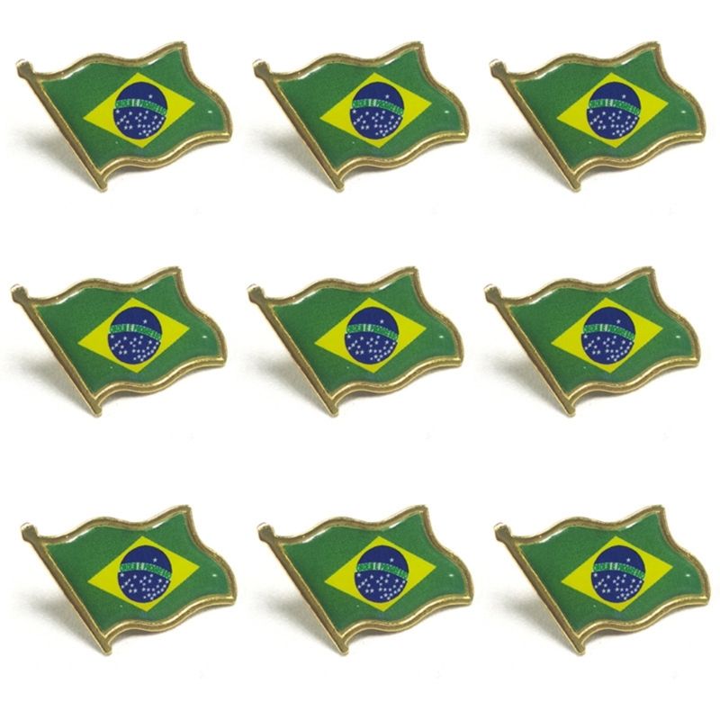 9pcs Country World Flags Brooc – Ethnic Fashion World recenzja i cena