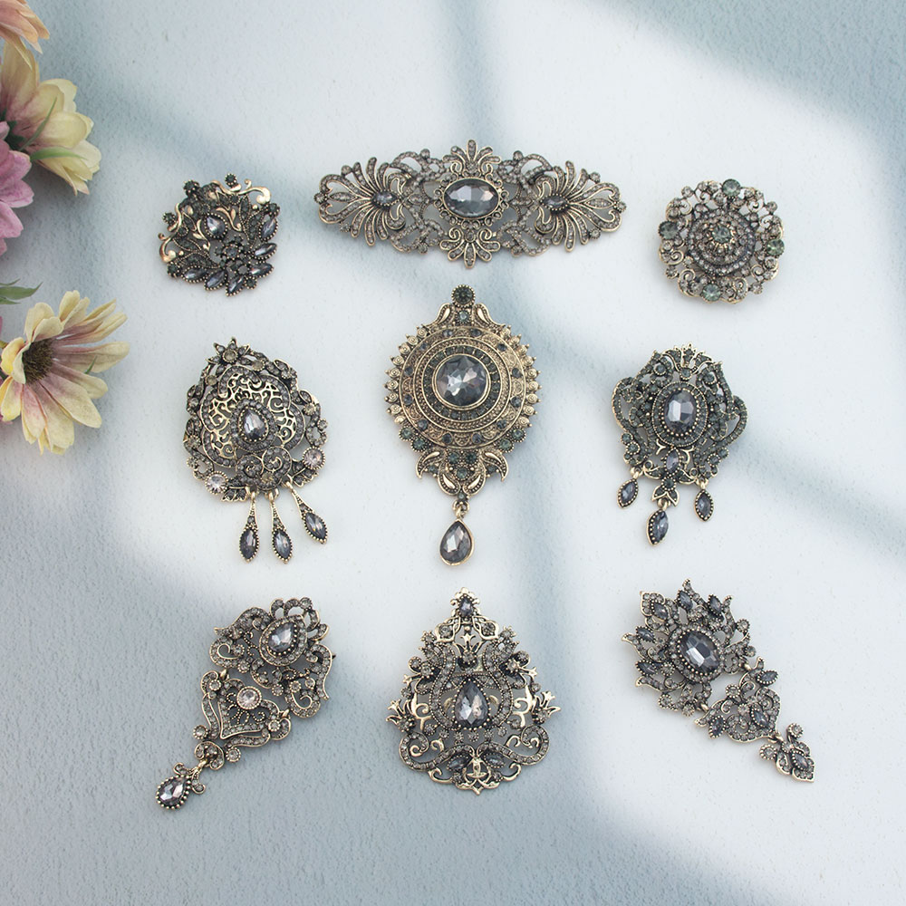 Chic Vintage Arab Kurds Brooch – Ethnic Chic Fashion recenzja i cena