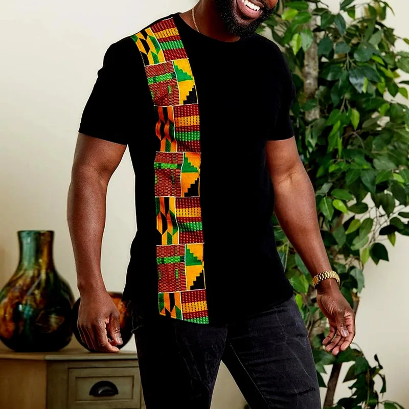 Vintage African Style T-Shirts – Dashiki Shirt Men recenzja i cena