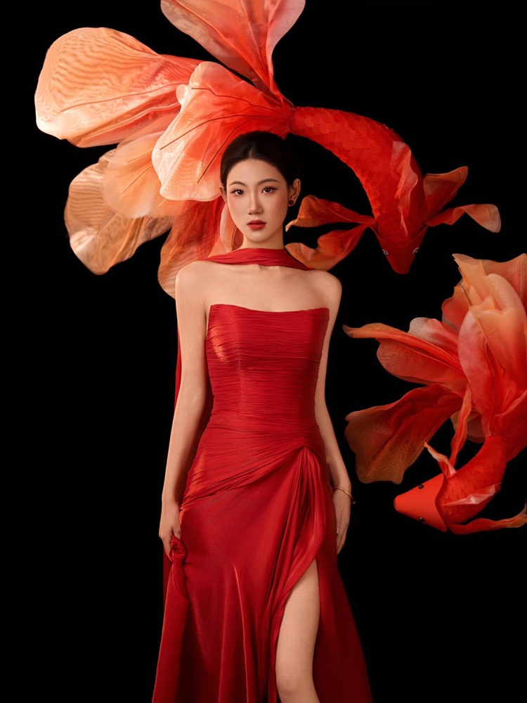 2026 New Year Red Lucky Carp C – Ethnic Fashion Shoot recenzja i cena