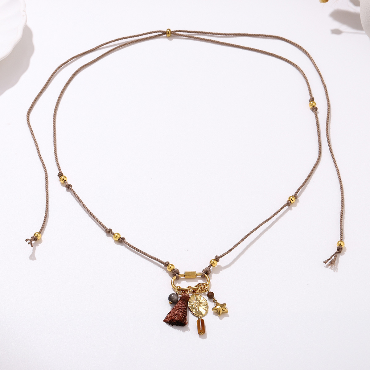 Boho Long Cord Tassel Necklace – Ethnic Fashion Co In recenzja i cena
