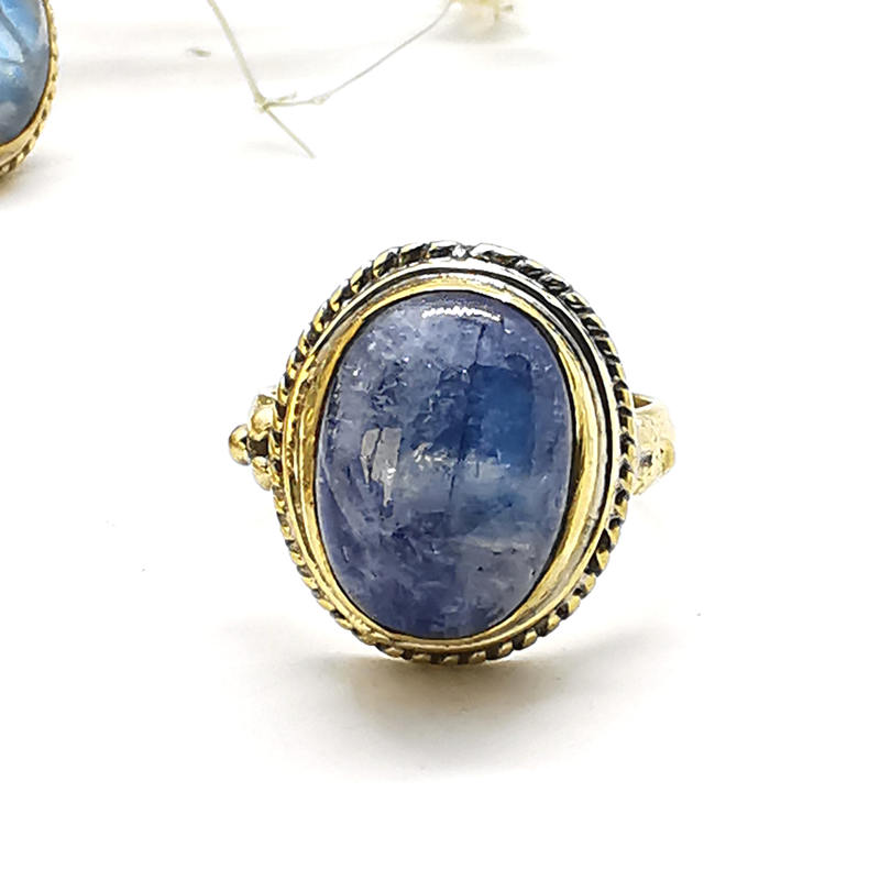 Natural Stone Rings Brass Inla – Ethnic Fashion Com recenzja i cena
