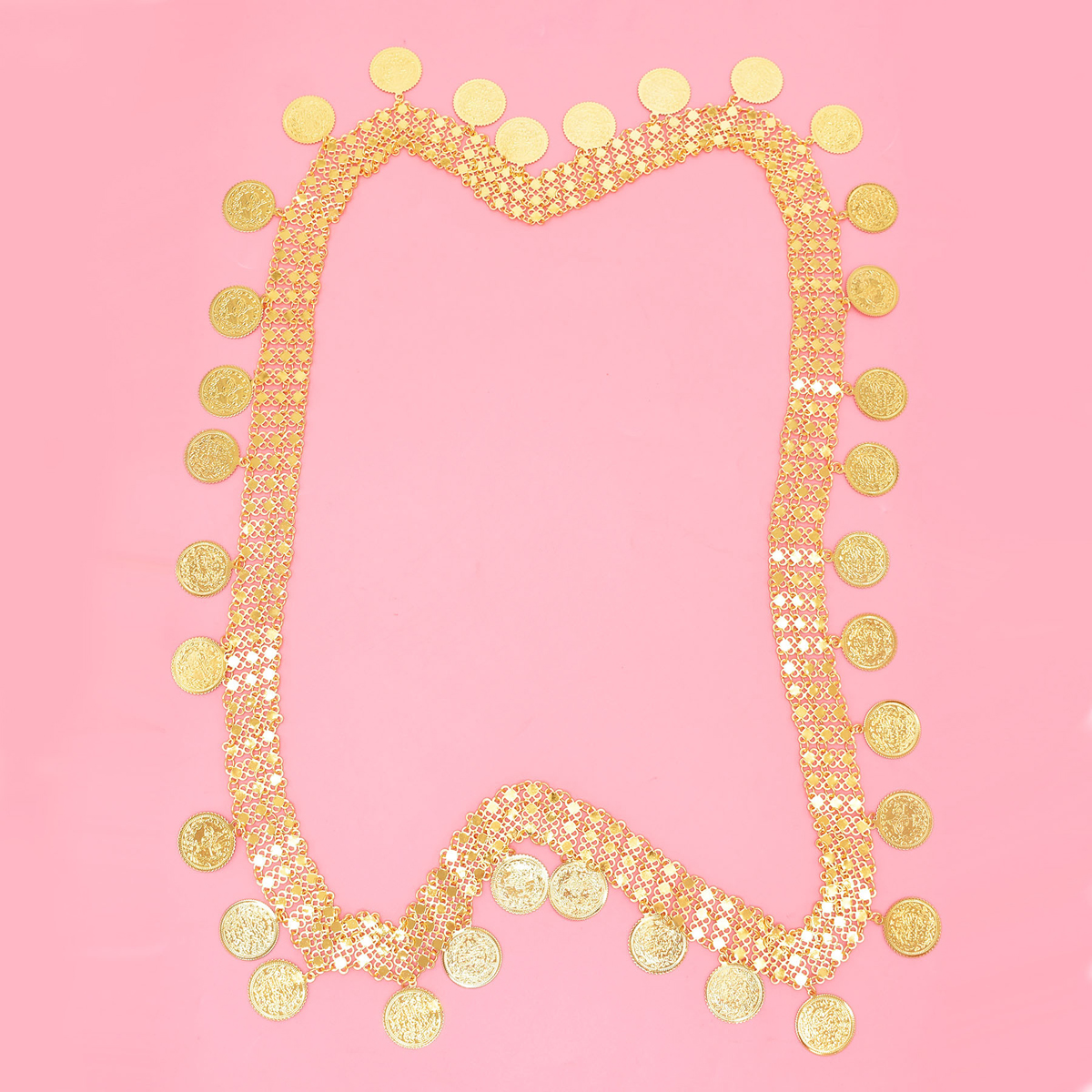 Gold Plated Simple Large Coins – Ethnic Fashion Co In recenzja i cena