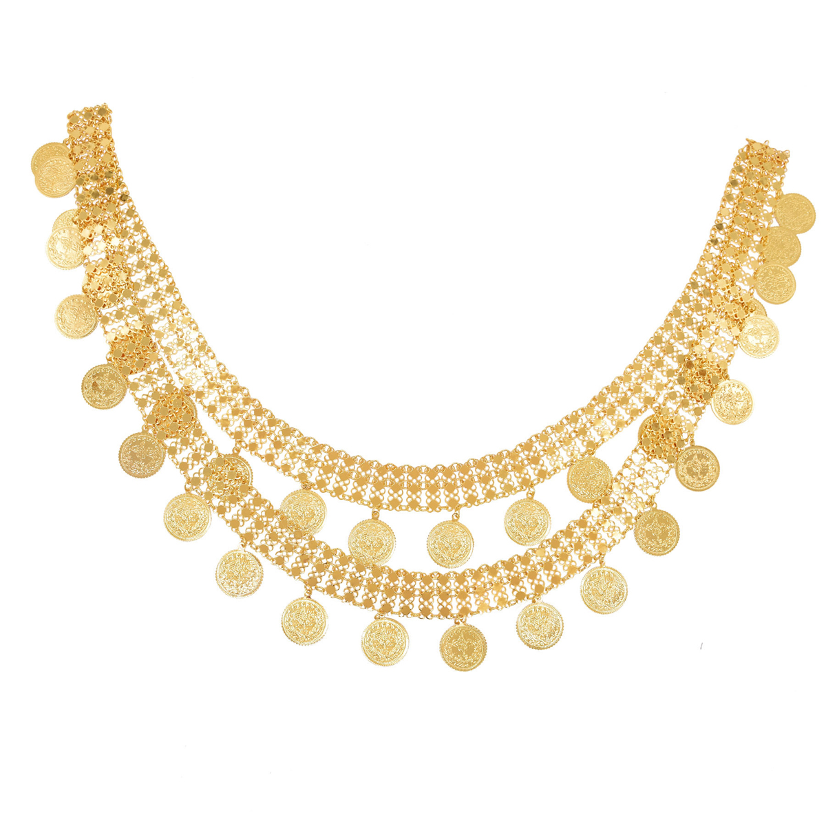 Gold Plated Simple Large Coins – Ethnic Fashion Co In recenzja i cena