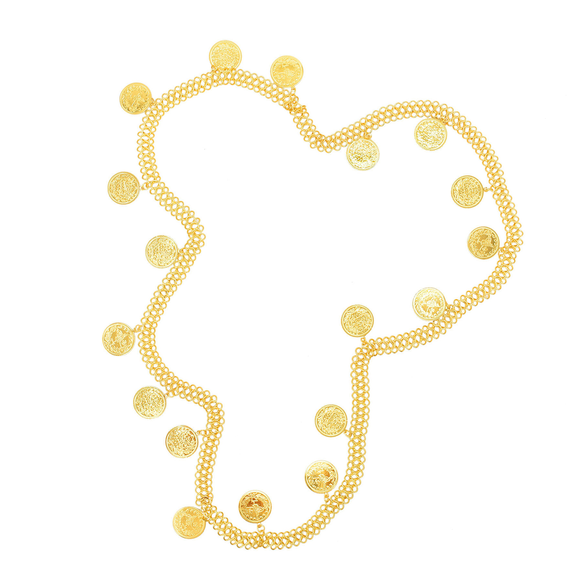 Gold Plated Simple Large Coins – Ethnic Fashion Co In recenzja i cena