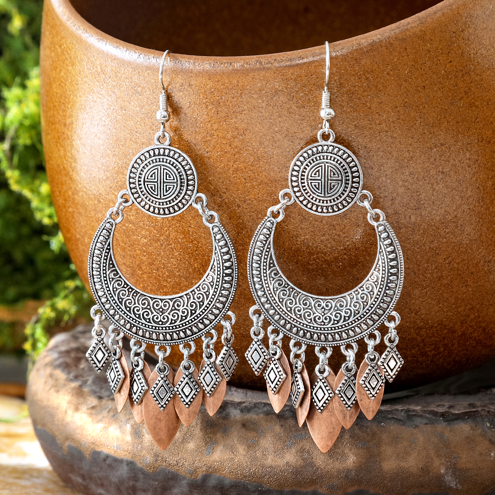 Ethnic Style Dangle Earrings F – Ethnic Chic Fashion recenzja i cena